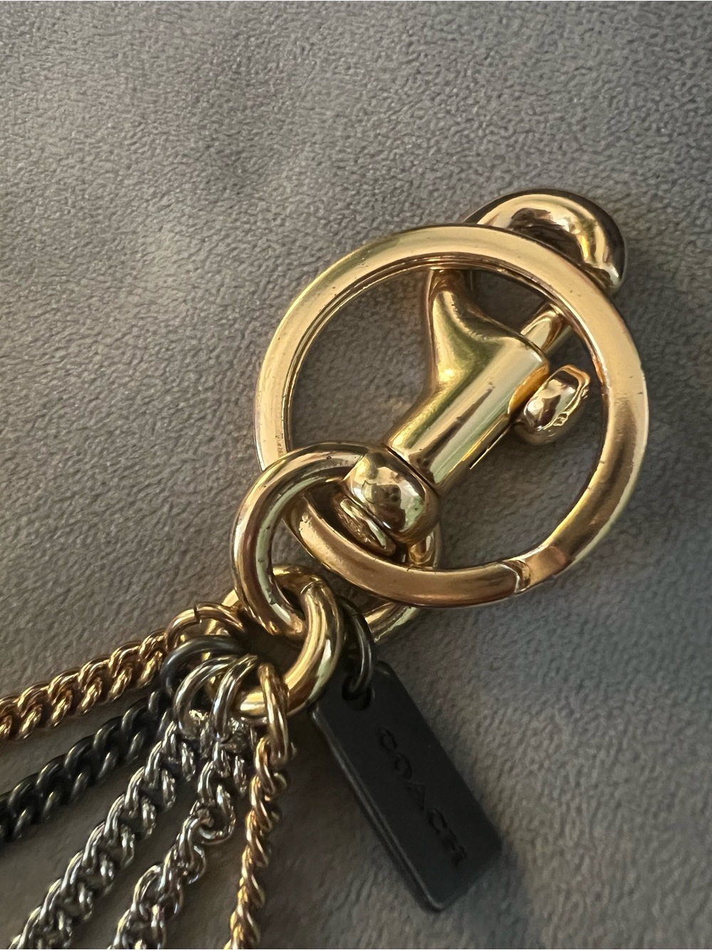 Gold & Silver Multi-Charm Keychain Bag Charm - Picture 3 of 6